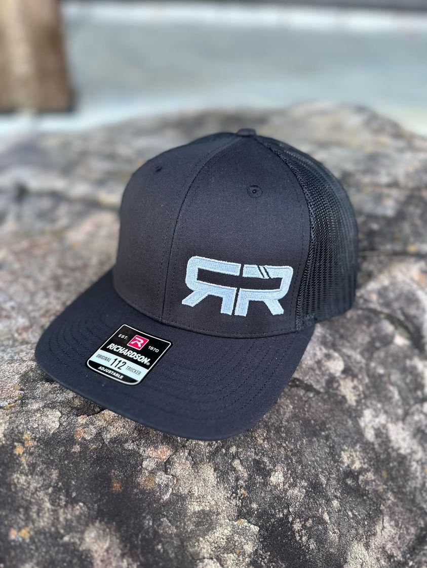 Richardson 112 Trucker Hat RR Logo - Black
